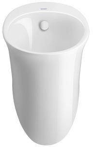 Duravit Absaug-Urinal WHITE TULIP rim. Zul von hinten ohne Fliege weiß WG