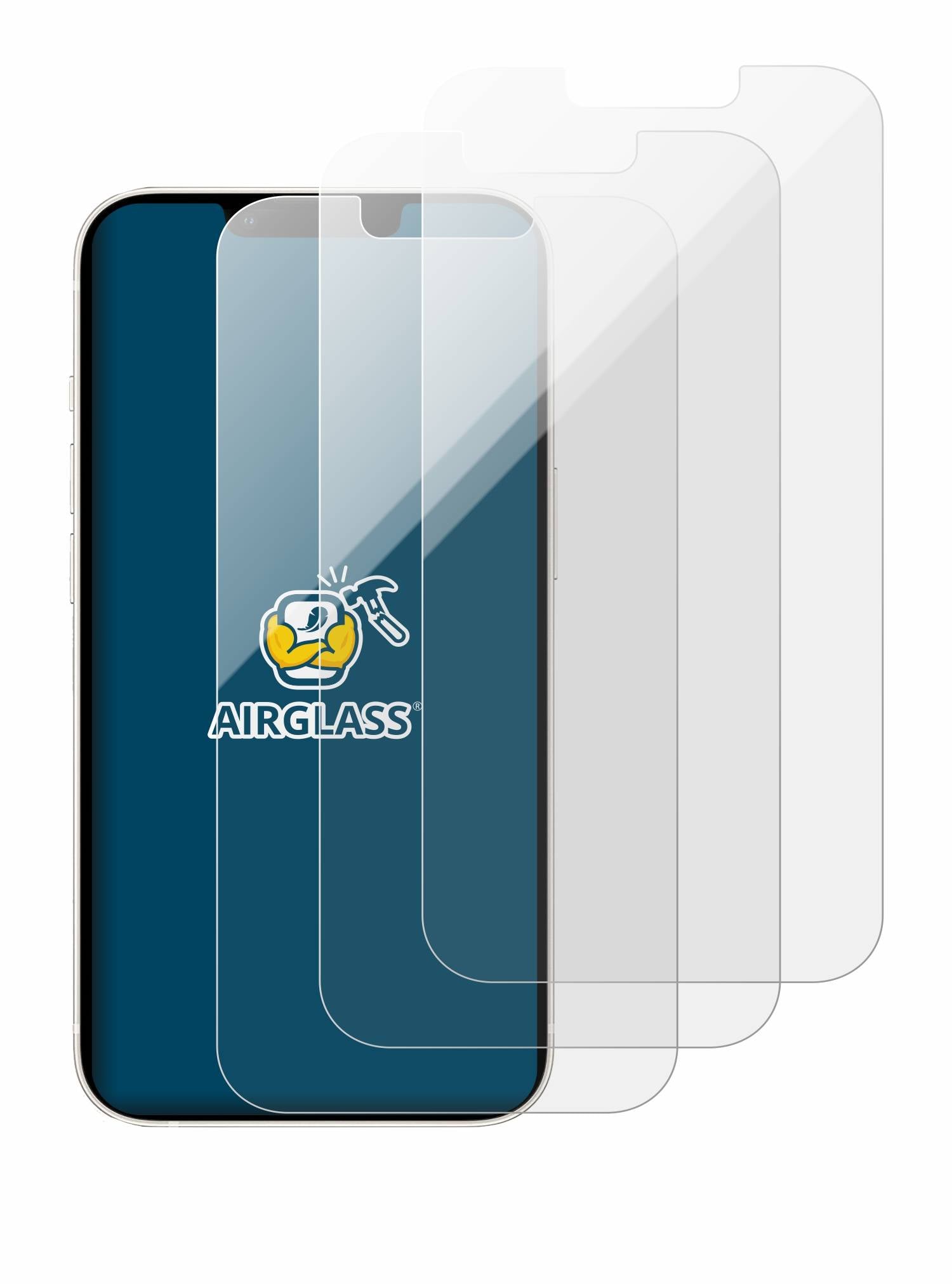 3x BROTECT Schutzglas für Apple iPhone 13 / 13 Pro Schutzfolie Panzer Folie Glas Display Schutz klar-3
