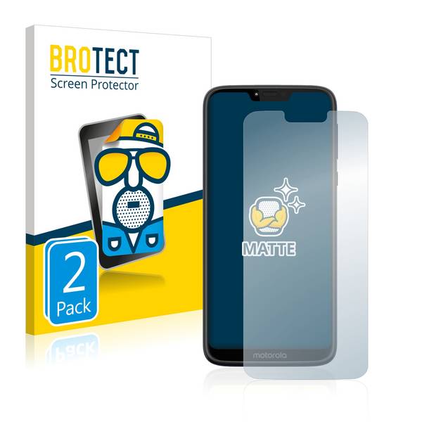 2x BROTECT Schutzfolie für Motorola Moto G7 Power Folie Matt Entspiegelt