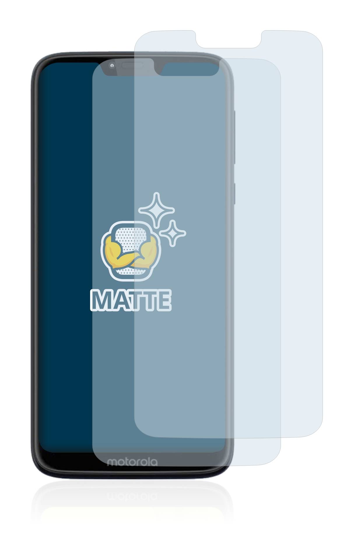 2x BROTECT Schutzfolie für Motorola Moto G7 Power Folie Matt Entspiegelt-2