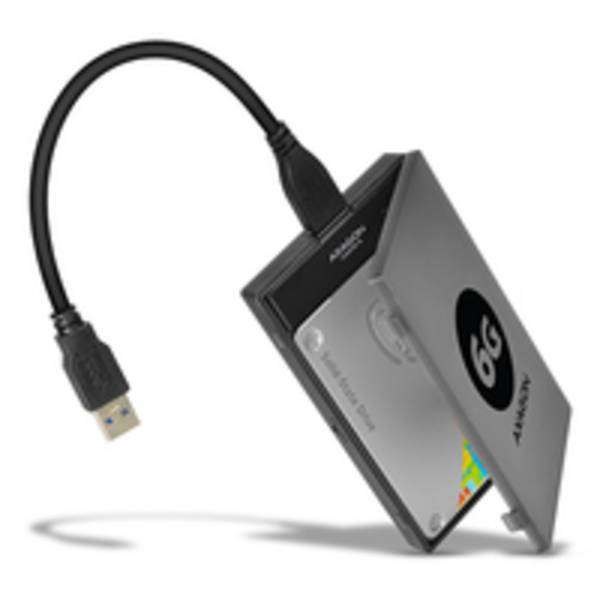 AXAGON SLIMport6 ADSA-1S6 - Speichergehäuse - 2.5" (6.4 cm)SATA 6Gb/s - USB 3.0