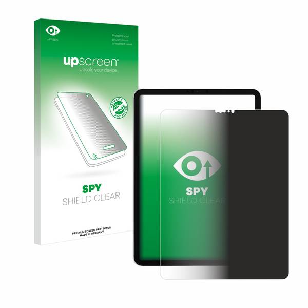 upscreen Blickschutzfolie für Apple iPad Pro 12.9" 2018 (3. Gen.) Anti-Spy Privacy Blaulichtschutz Sichtschutzfolie