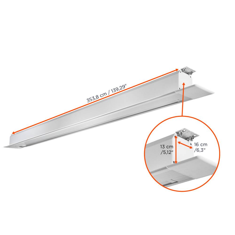 celexon Deckeneinbauleinwand Motor Professional Plus 300 x 225 cm-1