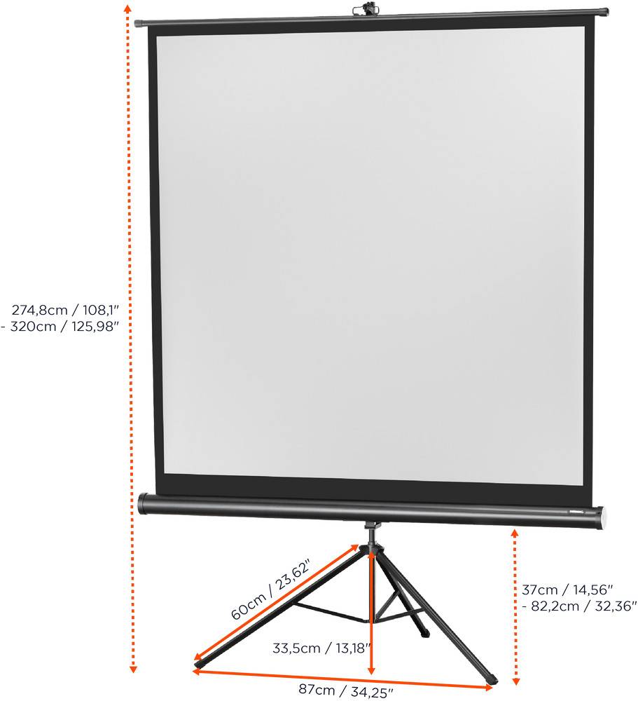 celexon Stativleinwand Economy 219 x 219 cm-3