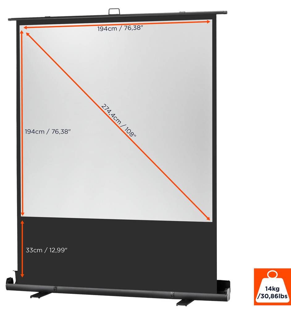 celexon Leinwand Ultramobil Professional Plus 200 x 200 cm - 111"-1