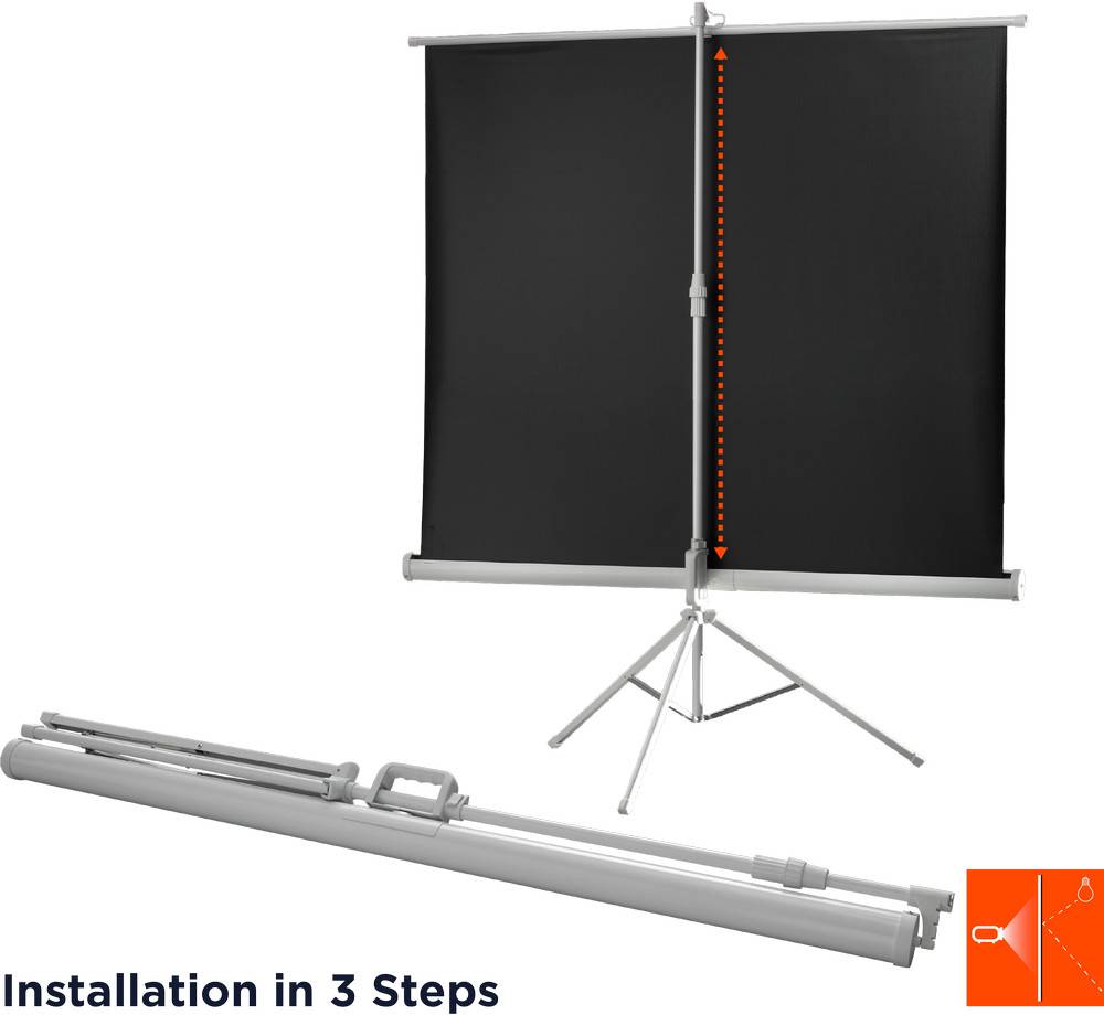 celexon Stativleinwand Economy 133 x 75 cm - White Edition-1