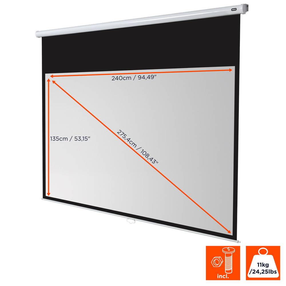 celexon Leinwand Rollo Economy 240 x 135 cm - 108"-1