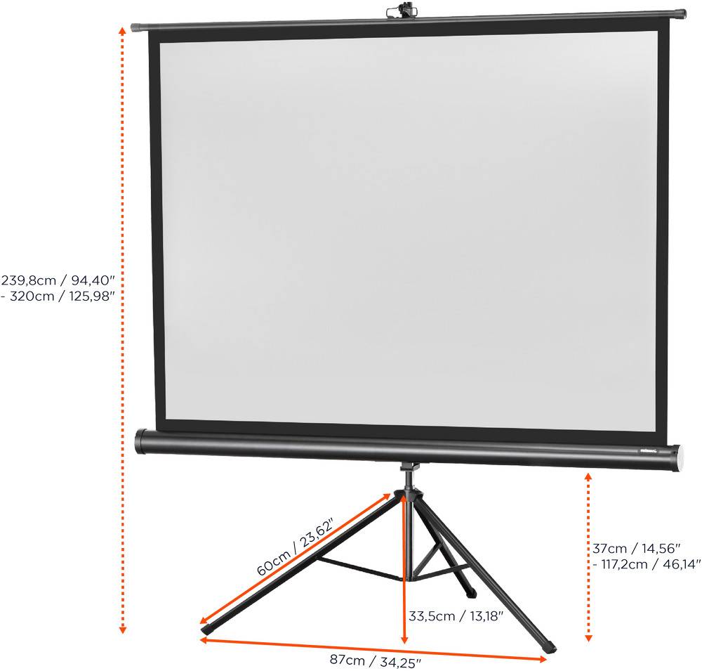 celexon Stativleinwand Economy 244 x 183 cm-4