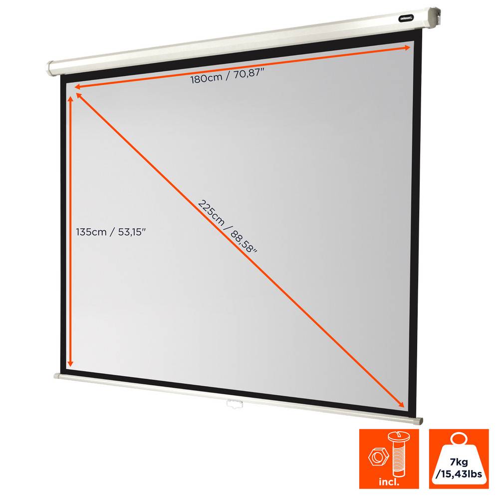celexon Leinwand Rollo Economy 180 x 135 cm - 89"-1
