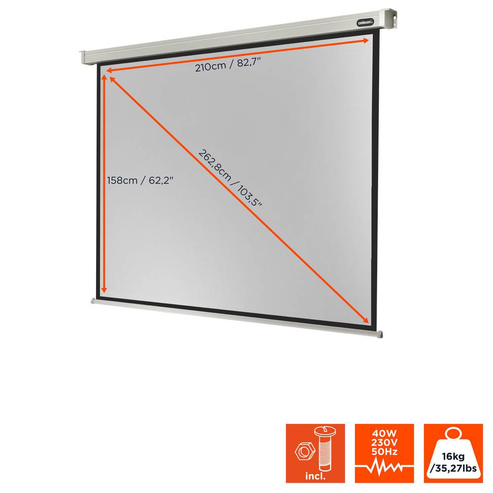 celexon Leinwand Motor Professional 220 x 165 cm-1