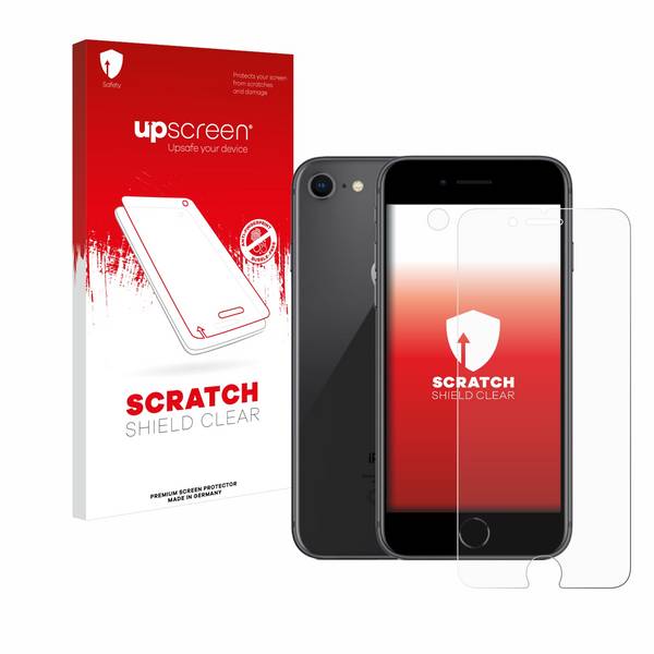 upscreen Schutzfolie für Apple iPhone 8 (Display+Kamera) Kratzschutz Anti-Fingerprint Klar