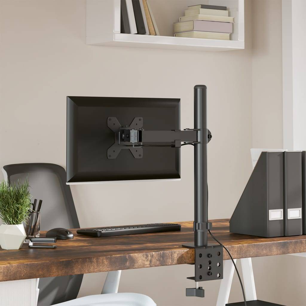 vidaXL Monitorhalterung Schwarz Stahl VESA 75/100 mm-3