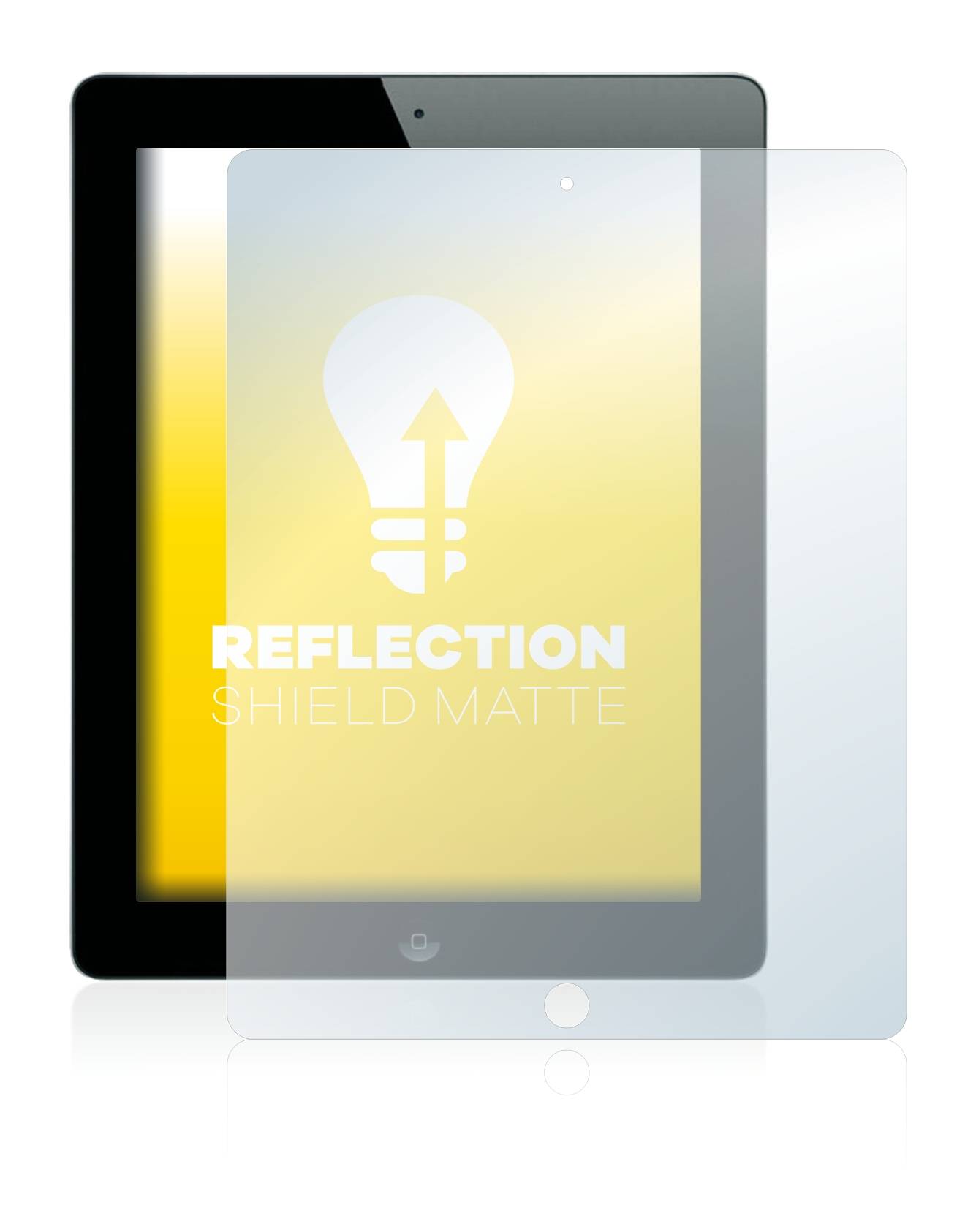 upscreen Reflection Shield Matte Premium Displayschutzfolie für Apple iPad 2012 (4.-1