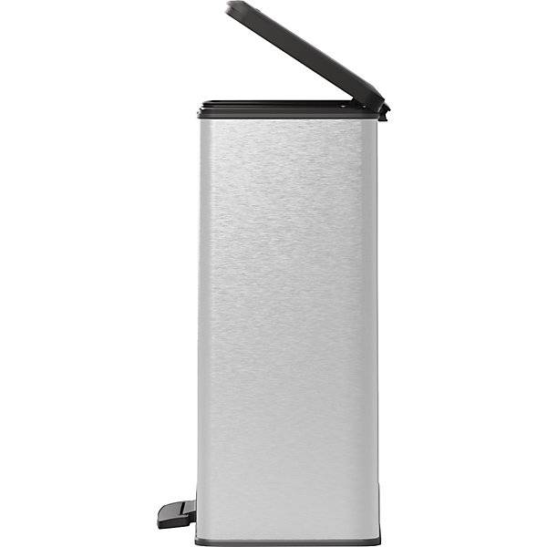 Tretmülleimer Slim Volumen 65 l HxBxT 622 x 300 x 496 mm silber. Vepa Bins Groothandel B.V. 77288049-3