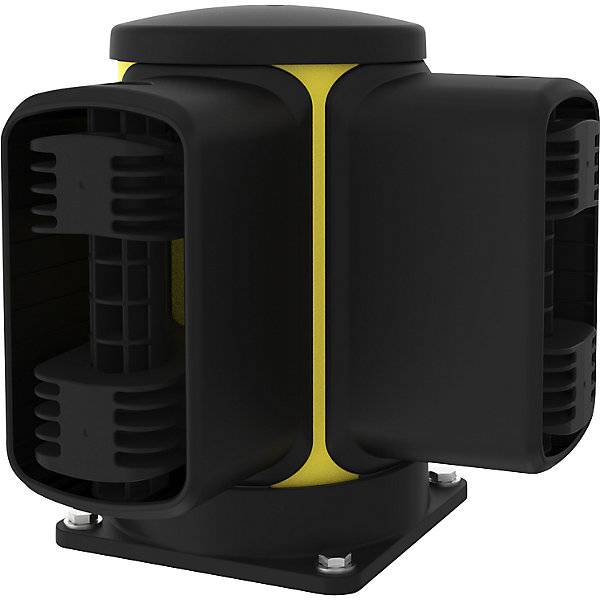 Rammschutz-Eckpoller X-Protect Höhe 350 mm zwei Anschlüsse L-Form. Axelent GmbH 77214349-0