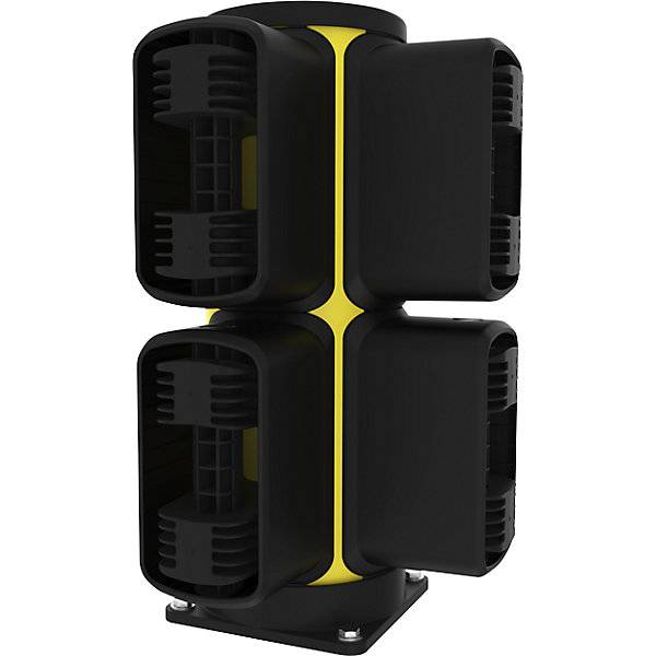 Rammschutz-Eckpoller X-Protect Höhe 610 mm zwei Anschlüsse untereinander. Axelent GmbH 77214549