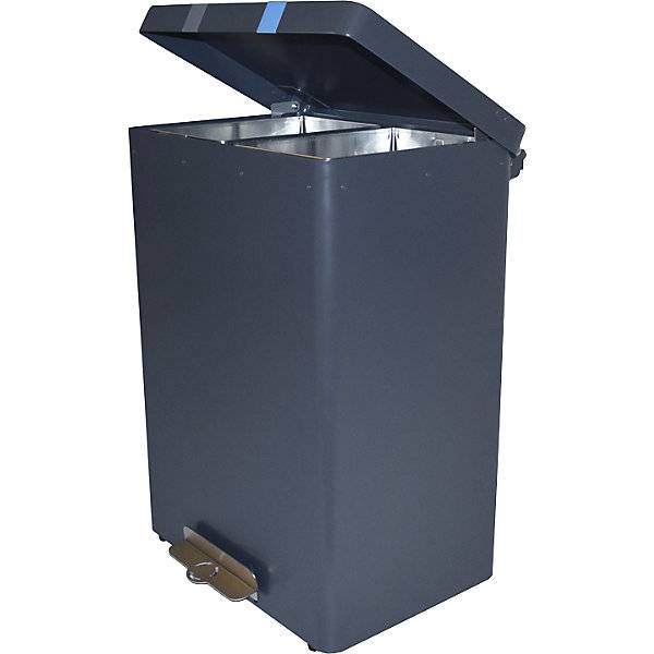 Wertstoffsammler RecycloKick 2 x 34 l Aluminium schwarz. Vepa Bins Groothandel B.V. 77297349-1