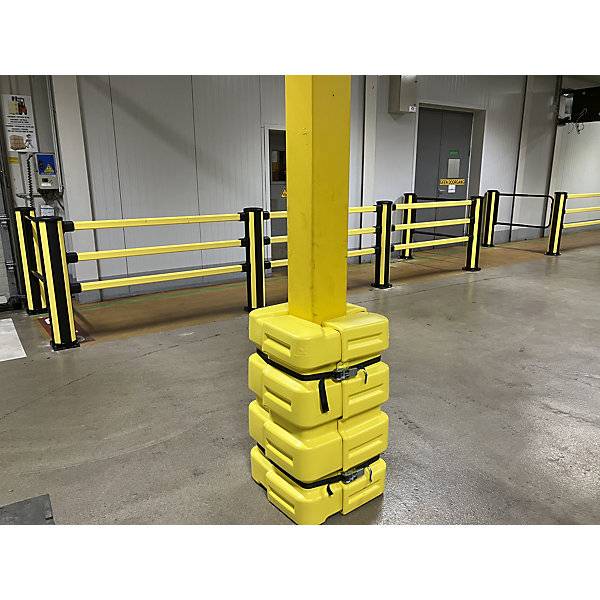 Säulenschutz X-Protect HxBxL 900 x 330 x 330 mm zinkgelb RAL 1018. Axelent GmbH 77217849-2