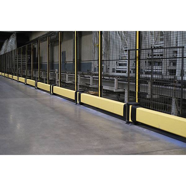 Rammschutz-Mittelpoller X-Protect Höhe 350 mm zwei Anschlüsse gegenüberliegend. Axelent GmbH 77213849-3