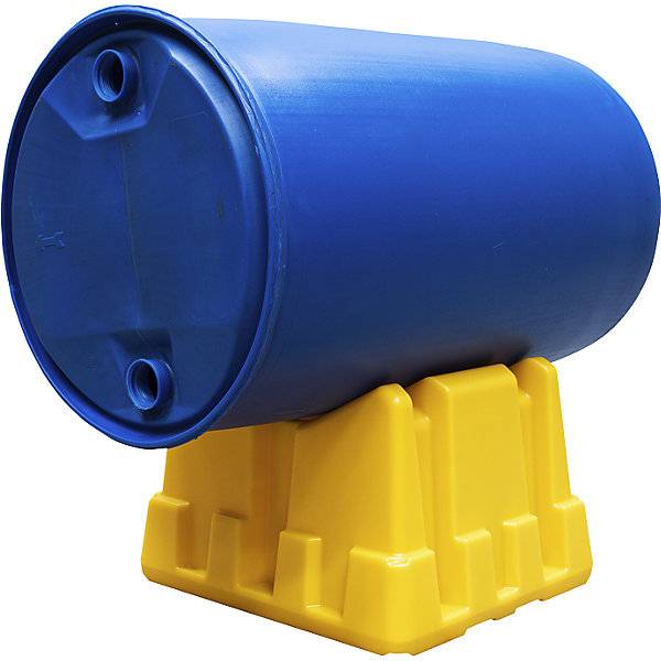 Universal-Fassbock aus PE für 60- und 200-l-Fass gelb. TAKKT Industrial & Packaging GmbH 77363649-1