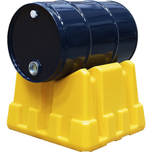 Universal-Fassbock aus PE für 60- und 200-l-Fass gelb. TAKKT Industrial & Packaging GmbH 77363649-2