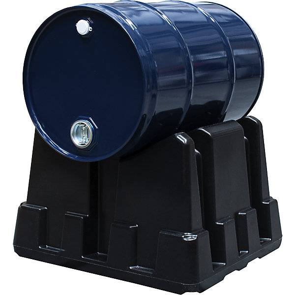 Universal-Fassbock aus PE für 60- und 200-l-Fass schwarz. TAKKT Industrial & Packaging GmbH 77363749-1