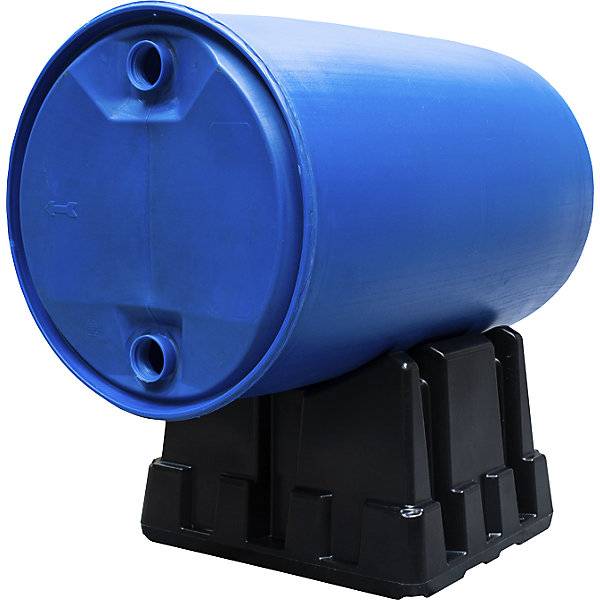 Universal-Fassbock aus PE für 60- und 200-l-Fass schwarz. TAKKT Industrial & Packaging GmbH 77363749-2