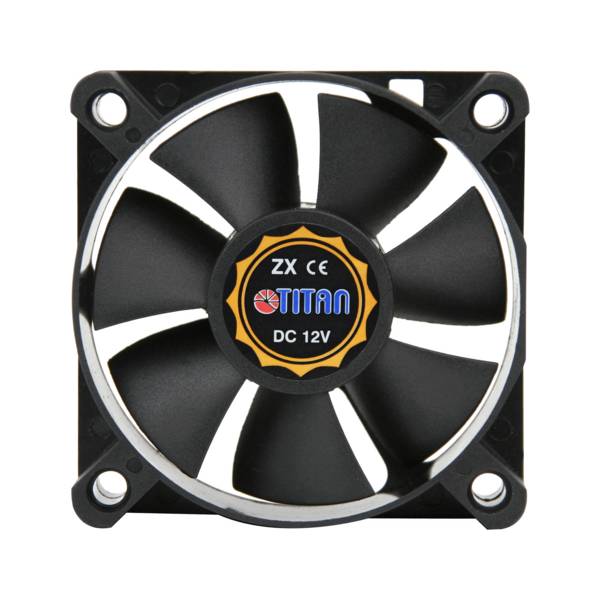 Titan TFD-6015M12Z, Ventilator, 6 cm, 4000 RPM, 29 dB, 14,28 cfm, Schwarz