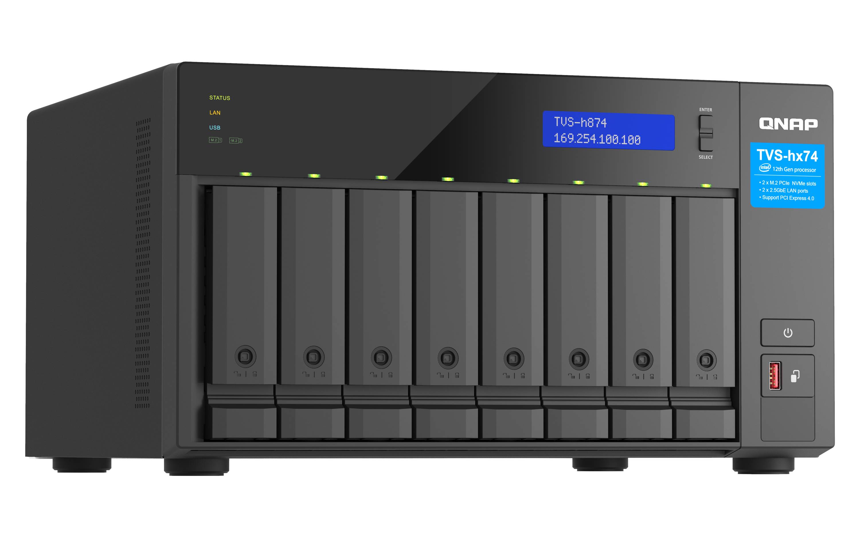QNAP Systems QNAP NAS TVS-h874-i7-32G 8-Bay TVS-H874-I7-32G-4