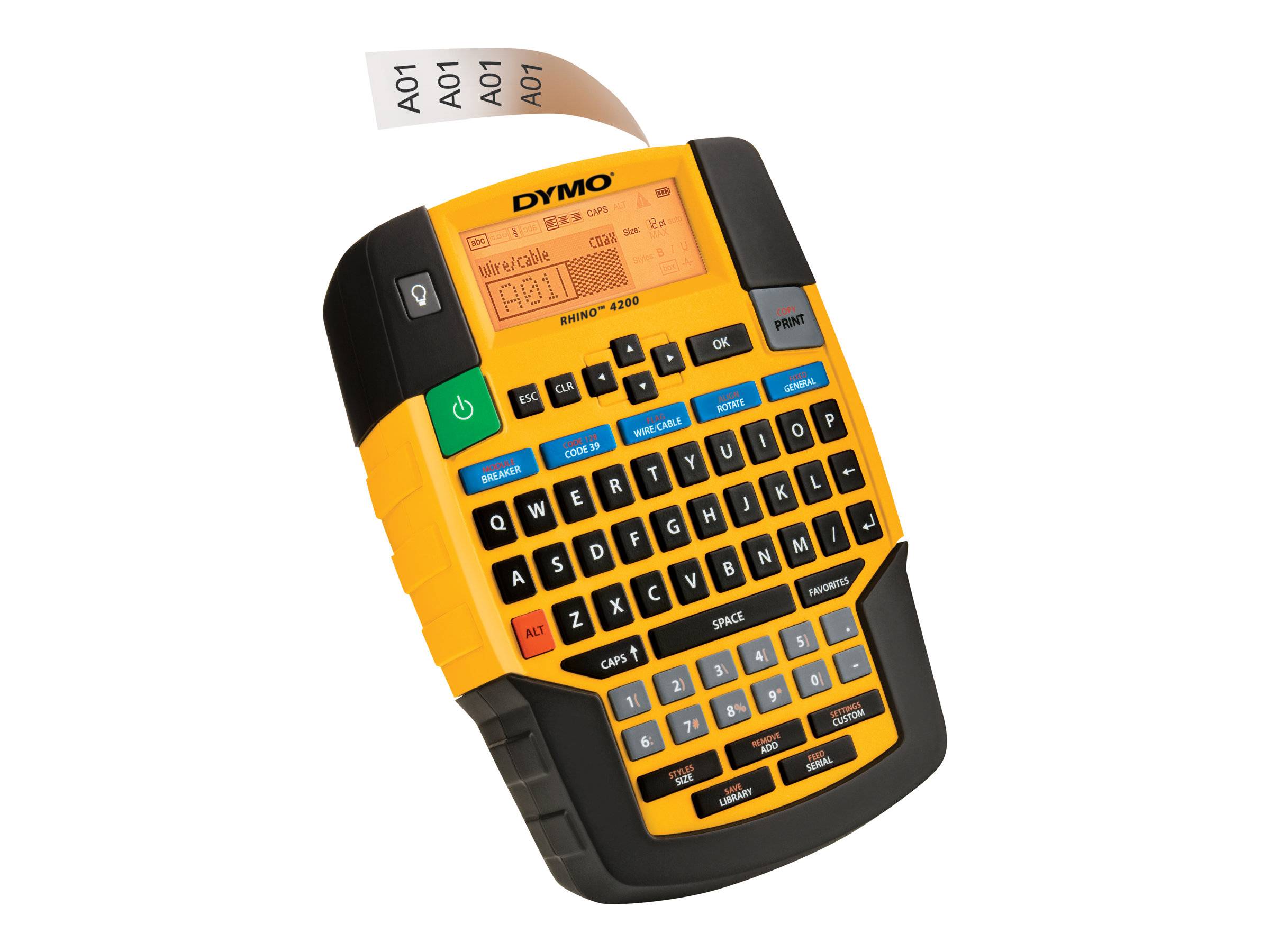 DYMO Rhino 4200 - Beschriftungsgerät - s/w - Thermotransfer - Rolle (1,9 cm)-1