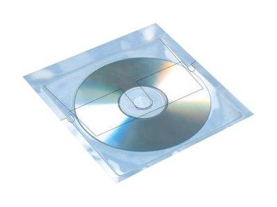 HERMA - CD/DVD-Hülle - Kapazität: 1 CD/DVD - durchsichtig (Packung mit 10)-0
