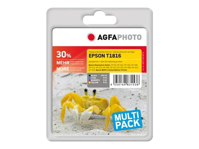 AgfaPhoto - 4er-Pack - Schwarz, Gelb, Cyan, Magenta-0