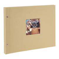 Goldbuch 28606, Beige, 40 Blätter, 10x15, Perfekte Verbindung, Leinen, Weiß-0