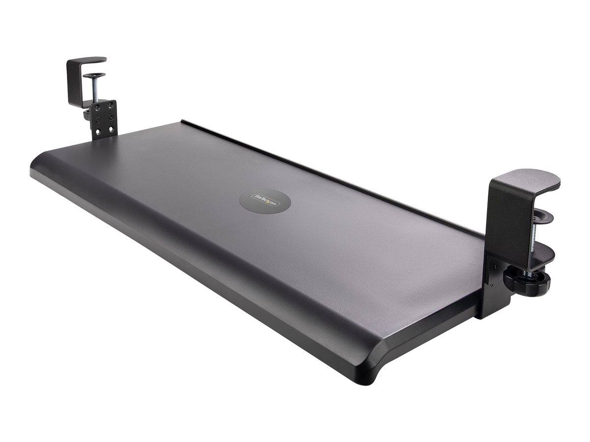 StarTech.com Under-Desk Keyboard Tray, Clamp-on Keyboard Holder, Supports up to 12kg (26.5lb)-0