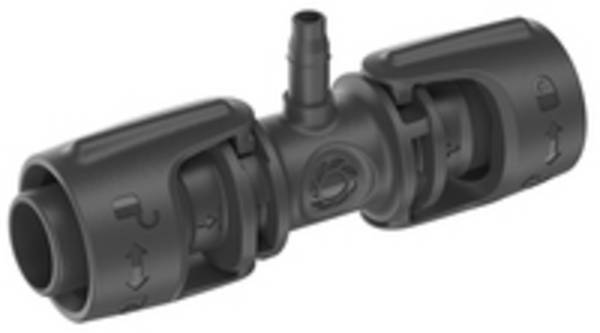 Gardena T-Joint, Knotenverbinder, Tropfbewässerungssystem, Kunststoff, Schwarz, Männlich/Männlich, 1 Stück(e)