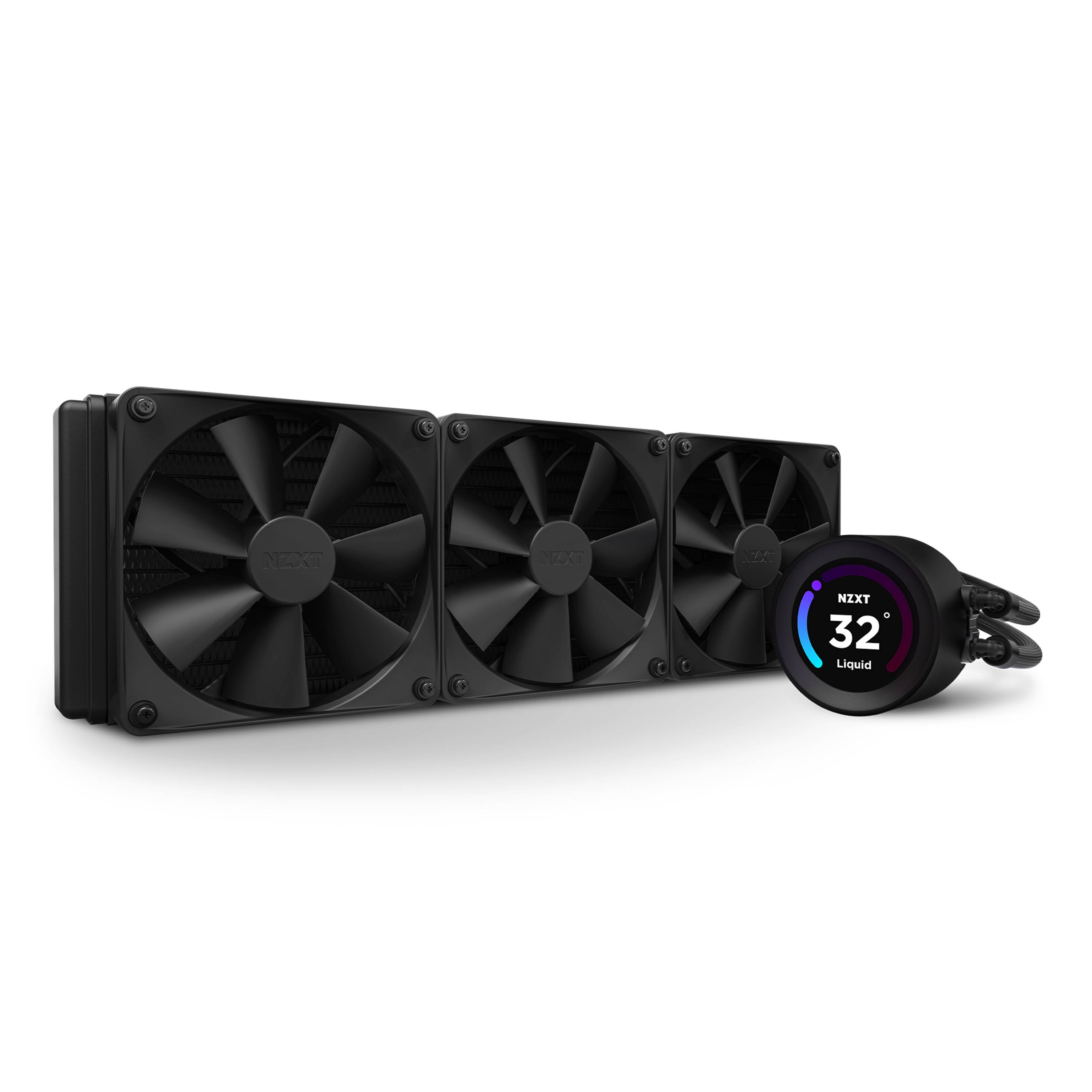NZXT Kraken Elite 360 - Prozessor-Flüssigkeitskühlsystem - mit LCD-Display - (für: LGA115x Socket, LGA1200, LGA1700, AM4-3