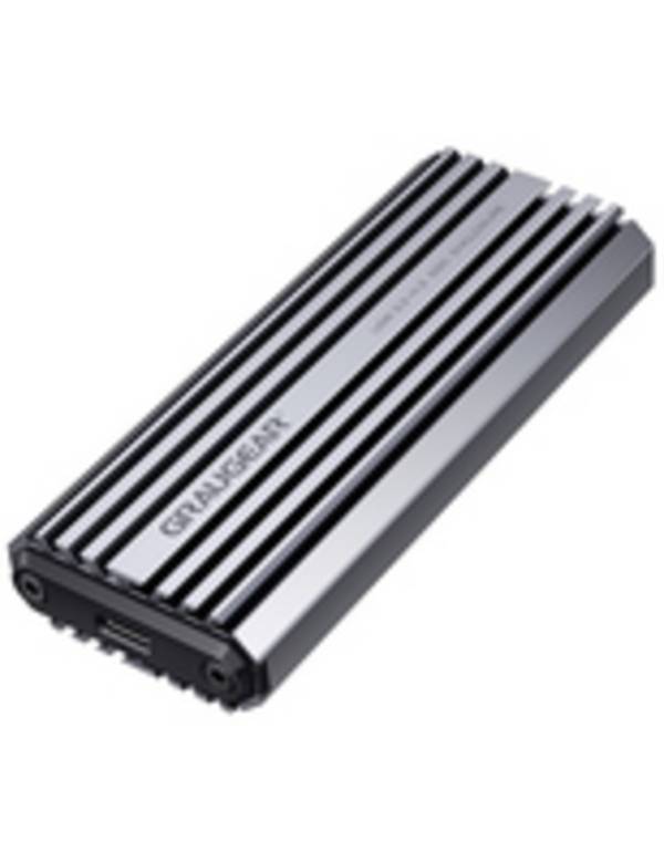 GRAUGEAR G-M201-AC-10G, SSD-Gehäuse, M.2, M.2, PCI Express 3.0, 10 Gbit/s, USB Anschluss, Grau