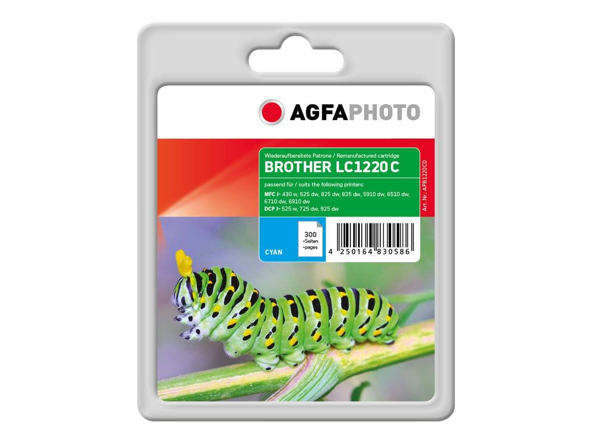 AgfaPhoto - 7 ml - Cyan - kompatibel - Tintenpatrone (Alternative zu: Brother LC1220C)-0