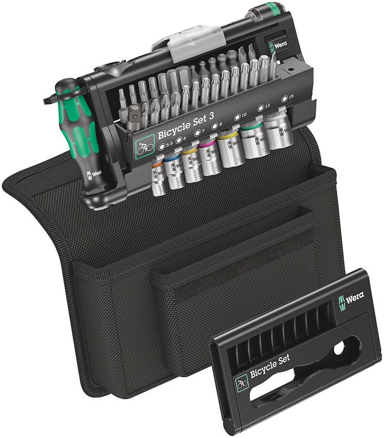 Wera 05004172001, Werkzeug für Fahrräder, Fahrrad-Werkzeug-Set, Schwarz, Grün, T10, T15, T20, T25, T27, T30, T40, 210 mm-0