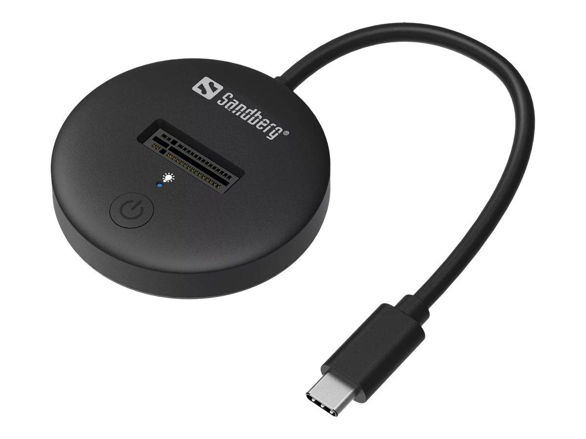 Sandberg - SSD-Dockingstation Schächte: 1 - M.2 - M.2 NVMe Card - USB-C 3.2 (Gen 2)-1