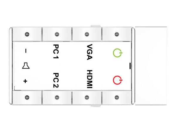 Kindermann Neets EcHo - Tastenbedienfelder - 8 Tasten - Kabel - weiß - RAL 9003