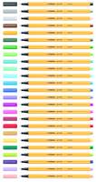STABILO point 88 Mini - Fineliner - verschiedene Farben - 0.4 mm - fein (Packung mit 12)-3