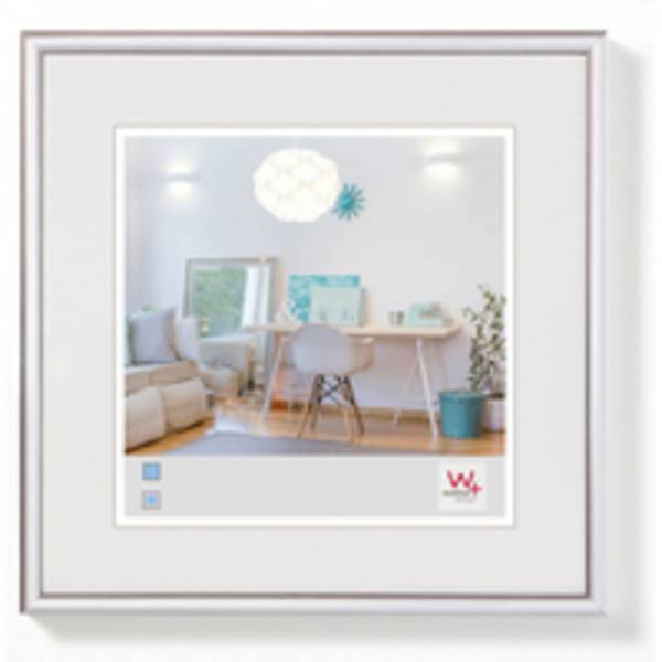 Walther Design KV330S, Einzelbilderrahmen, Kunststoff, Silber, Wand, 18 x 18 cm, 310 mm