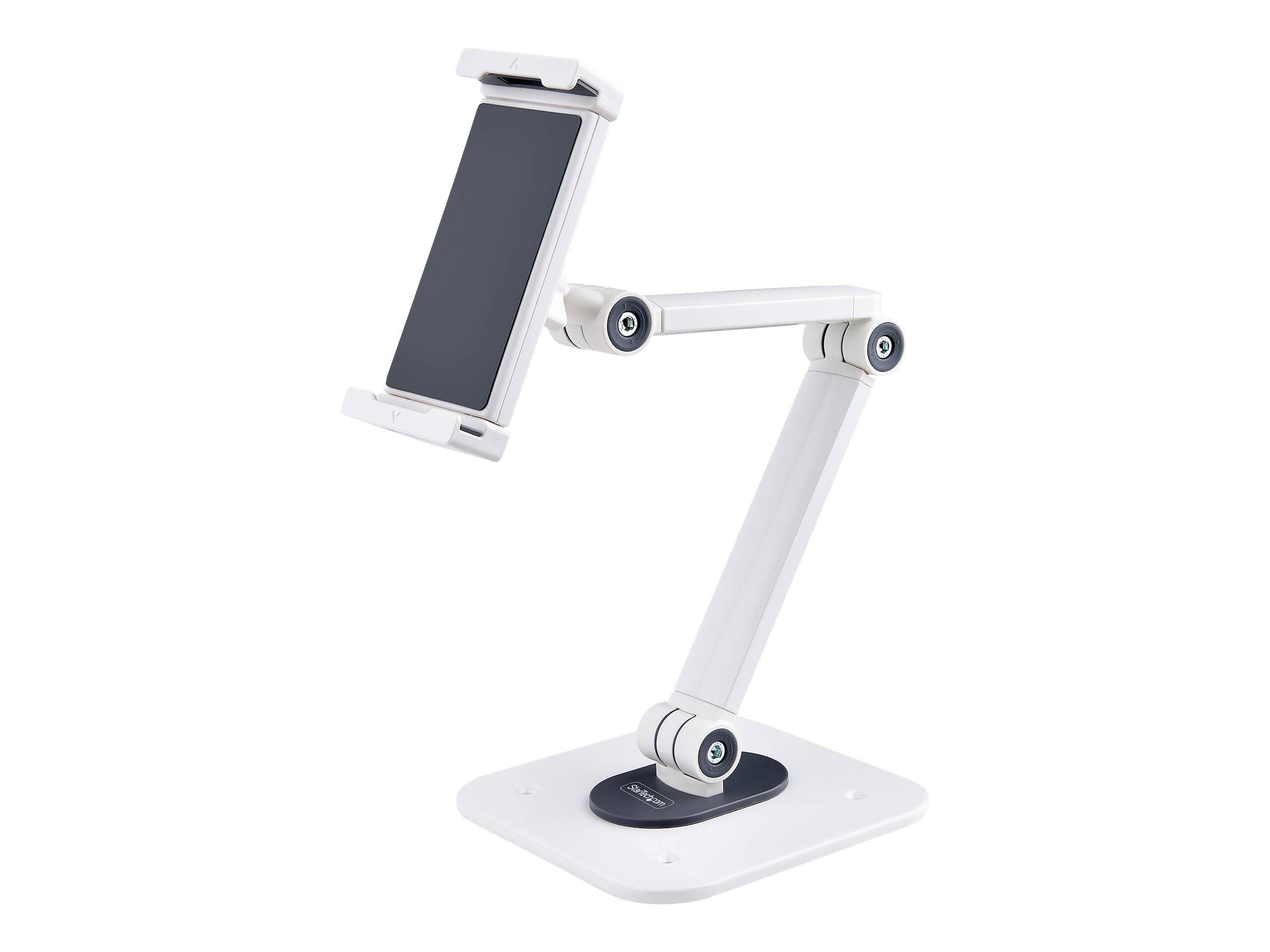 StarTech.com Adjustable Tablet Stand for Desk, Desk/Wall Mountable, Supports Up to 2.2lb, Universal Tablet Stand Holder-0