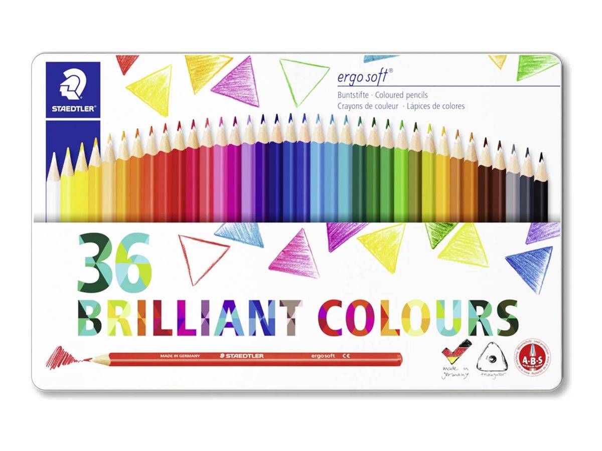 STAEDTLER ergosoft 157 - Farbstift - gemischte Farben (Packung mit 36)-0
