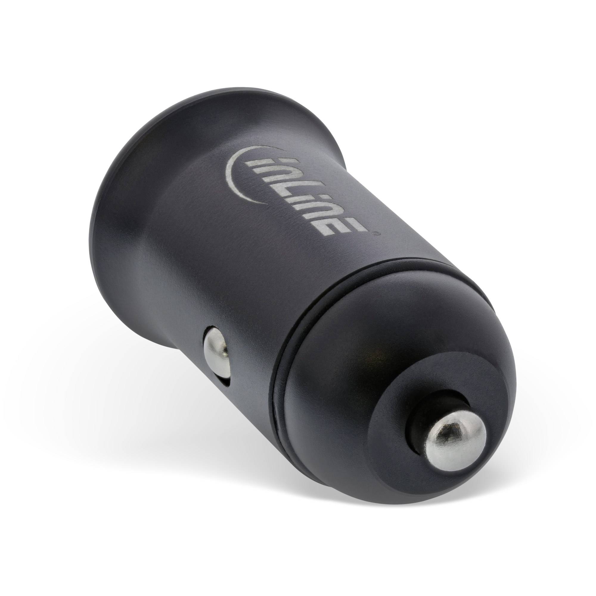 InLine® USB KFZ Stromadapter PD, 12/24V USB-A + USB-C, max. 60W, schwarz-2