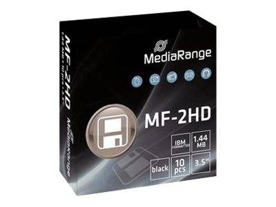 MediaRange - 10 x Diskette - 1.44 MB - Schwarz-1