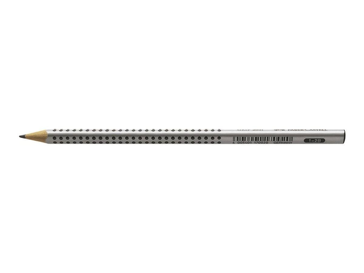 Bleistift GRIP 2001 Dreieckform 2B silbergrau-3