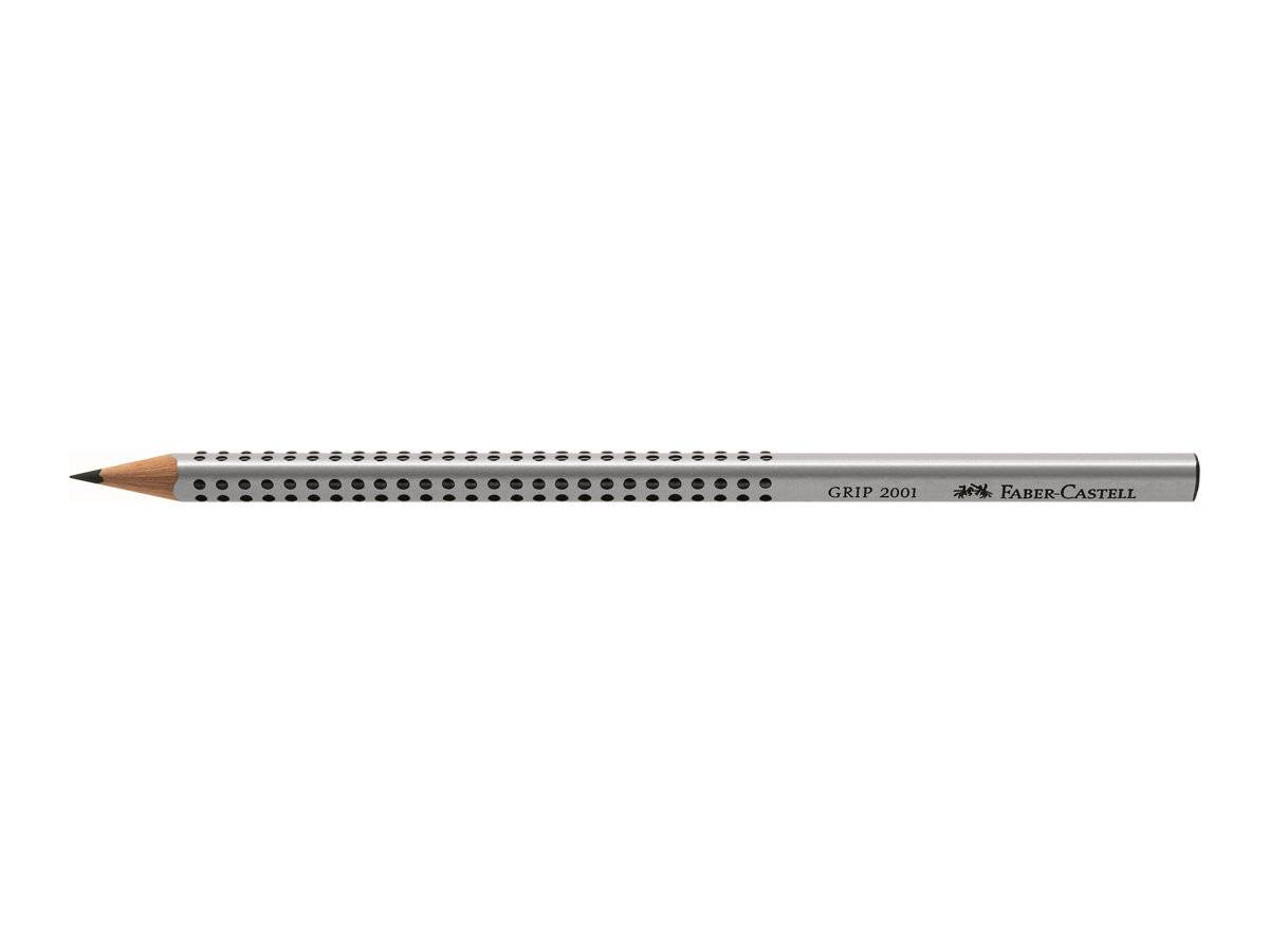 Bleistift GRIP 2001 Dreieckform 2B silbergrau-4
