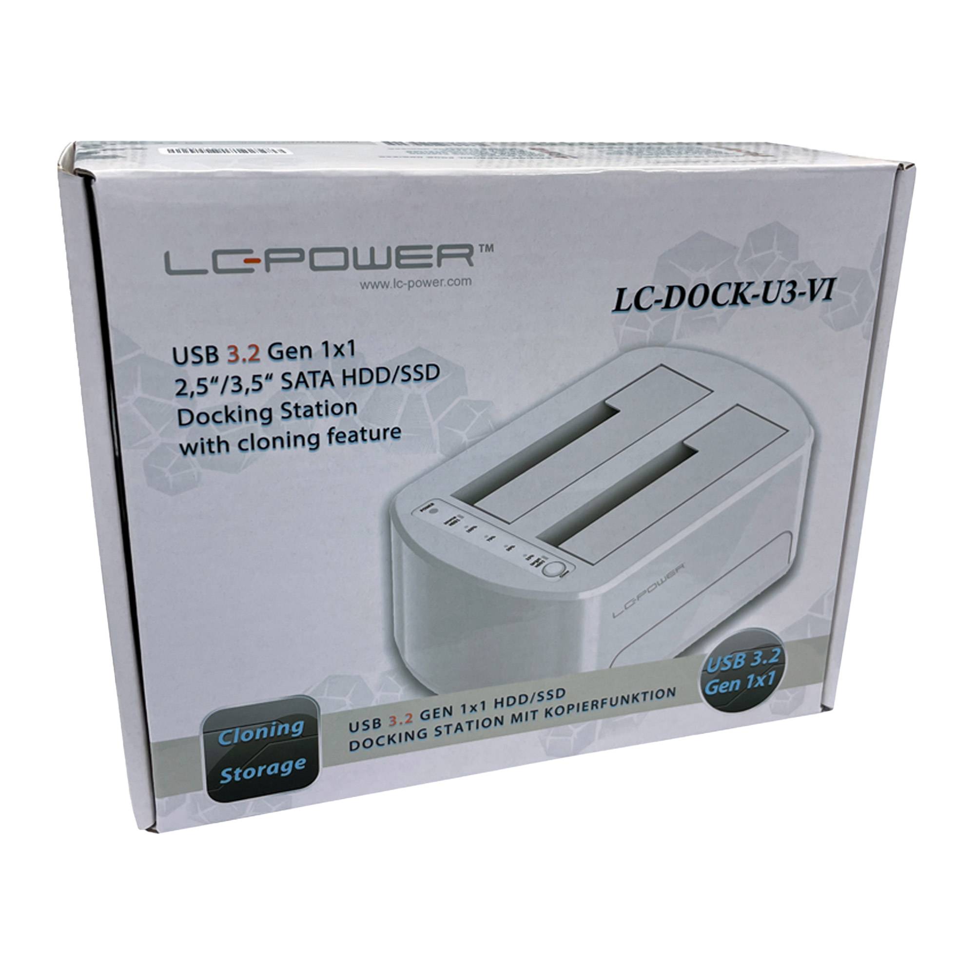 LC-POWER - LC Power LC-DOCK-U3-VI - HDD / SSD Dockingstation - 2.5"", 3.5"" (6.4 cm, 8.9 cm)-3